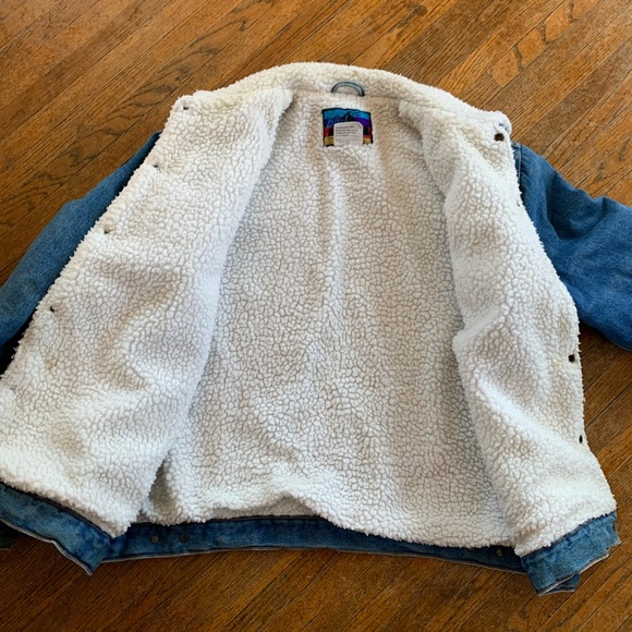Vintage Black Canyon Sherpa Denim Jacket - Picture 2 of 8